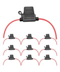 Heavy Duty Automotive Replacement Fuse Holders Waterproof Pvc Shell Top Shelf Electrical Connectors For Vehicle Wiring Systems Moisture Resistant And Built Tough To Handle Any Backroad Journey Or Beater Car Mod, featuring multiple connectors with red wires.