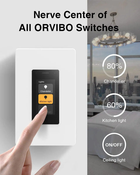 Touchscreen Smart Dimmer Switch For Single Pole And 3 Way Wiring, Wi Fi Enabled Dimmable Light Switch With Alexa And Google Assistant