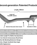 Diagram of Ultra Light Carbon Bike Handlebar Extender Aero Bars For Road And Triathlon Clip On TT Bar 31.8mm Clamp 360mm Length Matte UD Finish Adjustable T800 Carbon Fiber