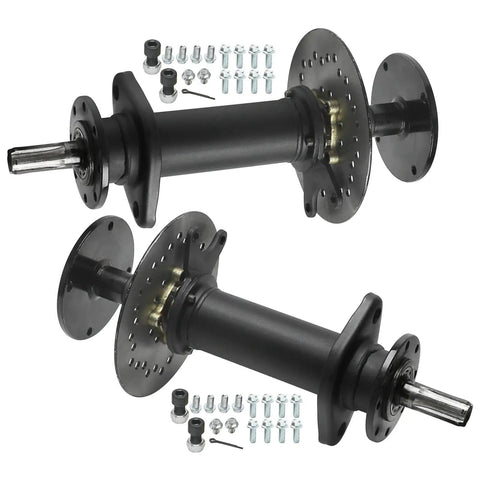 Heavy Duty 32 Inch Rear Differential Axle Kit With Six Tooth Spline Drive Shaft 25mm Four Bolt 110mm Wheel Hubs Flange