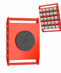 Heavy Duty Machinery Mover Skate Dolly Set Rock Solid Roller Transport For Pianos Machines Heavy Furniture red frame design with rollers