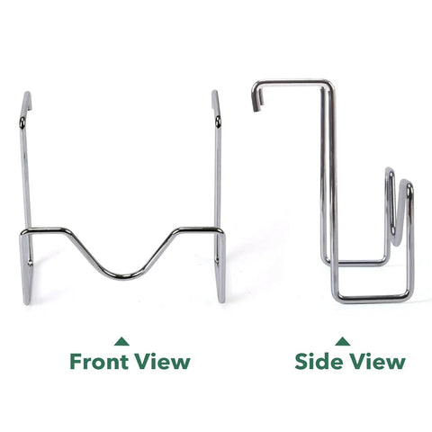 Kick Up Your Slow Cookin Game With This Heavy Duty Stainless Steel Lid Holder That Keeps Your Crockpot Cover Clean Off Counter And Floor While Saving Sweet Prep Space For Weekend Batch Cooking - Front and Side View