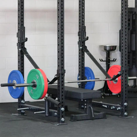 Hardcore Power Rack Safety Straps Rated Five Thousand Pound With Bounce Free Catch Tech Built From Beefy Nylon Webbing For Dead Silent Drops And Knurl Guard Coverage Home Gym Flex Essential Set Of Two