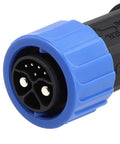Beast Mode Waterproof M23 Connector With IP67 Rating For Outdoor Motorcycle And Ebike Charger Sockets Featuring Male Plug Design close-up view.
