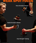 Two In Forearm Trainer For Strength Grip And Wrist Mobility For Athletes And Weekend Warriors with hand exercises demo
