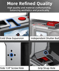 Grip Kit For DJI Action 5 Pro 4 3 With Cage, Handle Holder Bundle with cold shoe, shutter button, screw and grip strap holes