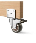 Rubber Swivel Silent Casters For Trolleys And Household Furniture Beds Move Easy With A Smooth Quiet Roll 360 Degree Swivel And Brakes