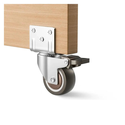 Rubber Swivel Silent Casters For Trolleys And Household Furniture Beds Move Easy With A Smooth Quiet Roll 360 Degree Swivel And Brakes