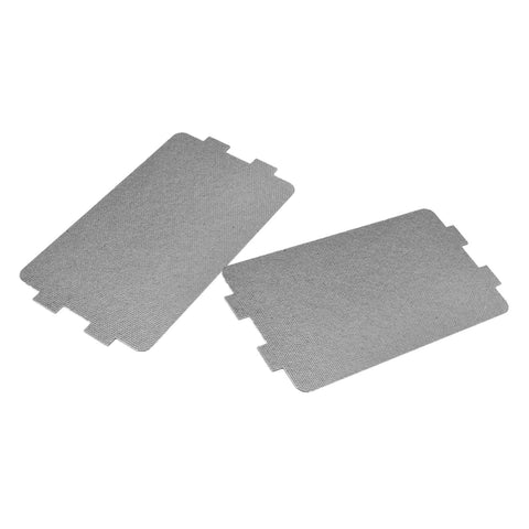 Two ultra thick heat shield covers from Five Pack Mica Waveguide Sheets For Microwave Ovens, 11.6 x 6.5 cm, 0.04 mm thick, durable insulation plates.