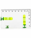 RuiJOTWAT Clear Magnetic Spirit Level Dual Direction Mini Spirit Level Tool For Carpentry Diy Projects with two vials measuring