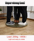 Round Lazy Susan Turntable With 80 Cm Tempered Glass Tray, Smooth Silent Steel Bearings supporting multiple feet