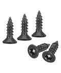 100 Pack Flat Head Torx Screws M3 X Ten Millimeter 304 Stainless Steel Countersunk Self Tapping Security Wood Screws Tamper Resistant Fit T10 Bit For Built Tough Fence Deck Builds Black