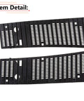Beefy Aftermarket Hood Cowl Top Grille for Nissan Hardbody D21 1986-1997, includes 12 clips, black grille set for Pathfinder