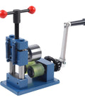 2 In 1 Jewelry Rolling Mill And Ring Bender with adjustable hand crank, dual function tool for jewelry stores and DIY jewelers.