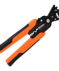 Heavy Duty Yet Lightweight Multi Function Wire Stripper With Slick Comfort Grip And Razor Sharp Chrome Steel Blades for 16 to 26 AWG cable.