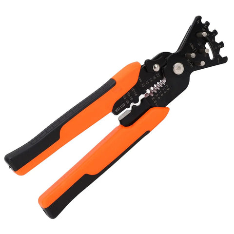 Heavy Duty Yet Lightweight Multi Function Wire Stripper With Slick Comfort Grip And Razor Sharp Chrome Steel Blades for 16 to 26 AWG cable.