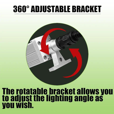 360° adjustable bracket of 40W LED Tool Light With Adjustable Bracket For Lathe, Workbench, Sewing Machine, And More Pro Grade Waterproof Shop Lighting At 120 Lumen Per Watt High Brightness Industrial Lamp For Home Garage