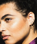 316L Surgical Steel Black Ball Stud Earrings Set for Men and Women Hypoallergenic Nickel Free Cartilage Ear Rings Three Pairs of 3mm Ball Studs Go To Everyday Wear Minimalist Ear Jewelry, black 3mm studs in multiple ear piercings