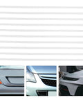 10pcs White PP Plastic Welding Rods 20cm For Car Bumper Repair in a DIY garage repair kit setup with car images.