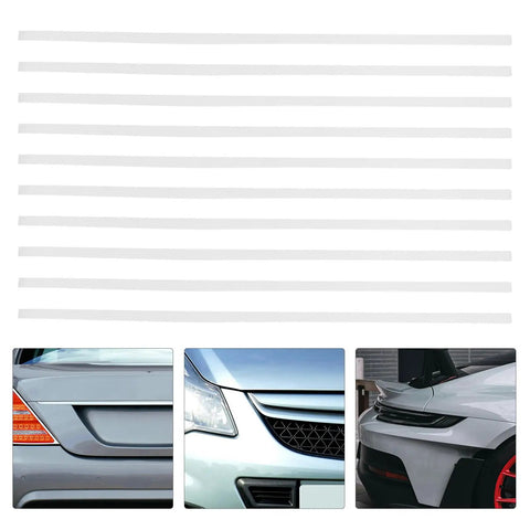 10pcs White PP Plastic Welding Rods 20cm For Car Bumper Repair in a DIY garage repair kit setup with car images.