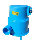 500W Portable Hydroelectric Generator 220V Water Turbine With Pure Copper Coil High Power Backyard Ready Micro Hydro Generator For Patio And Rechargeable Lighting Easy Install And Compact 3.6 Kg, blue casing, top view