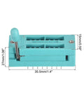 Universal 16 Pin ZIF IC Test Socket with 3.0mm pitch for microcontrollers, dimensions 35.5x15x27 mm, front view.