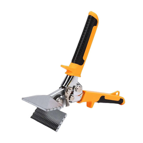Sheet Metal Hand Seamer 3 Inch with CRV Steel Straight Jaw, TPR Ergonomic Handle, versatile bending tool for metalworking