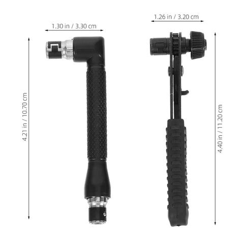 Compact Mini Ratcheting Wrench And Socket Tool Kit Tough As Nails Steel spanner with textured grip for automotive repairs.