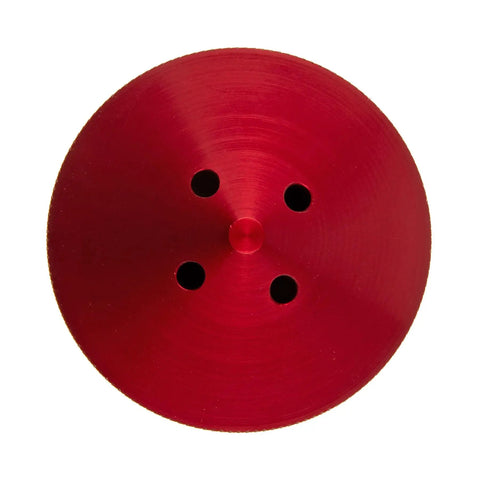 Top view of Eliminator Trolling Motor Prop Nut For Lowrance Ghost Red By TH Marine Heavy Duty Prop Nut For Secure Shaft Fit