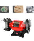 Built Tough Five Inch Bench Grinder Offering Variable Speed Control And Dual Grinding Wheels For Serious Metal Tool Maintenance Featuring Adjustable Eye Shield