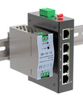 Mounted Five Port 100Mb Unmanaged Industrial Ethernet Switch With DIN Rail Mount 15W Power 10 100 Mbps Fast Ethernet