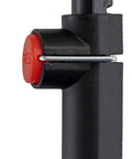 Side view of Rear Mounted Kickstand For Adult Bikes Black Durable Aluminum Alloy With Adjustable Height Easy Installation Anti Slip Foot Pad