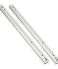 Rugged Three Fold Full Extension Drawer Slides Side Mount 400mm Ball Bearing Runners For Cabinets RVs Medical Carts And Electronics Enclosures Zinc Plated Steel With Smooth Glide pair display