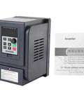 Variable Frequency Drive VFD 1 Phase 220V To 3 Phase 380V Output 1500W Motor Speed Controller With Flame Retardant Shell Rugged High Speed Control For Heavy Duty Industrial Equipment, front view
