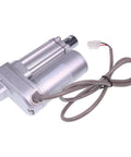 Beefy 12V 150 Lbs Electric Linear Actuator 1 Inch Stroke PA 14 1 150, silver metal body with attached wiring, ideal for DIY automation projects