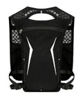 Black front of Hydration Running Backpack With Built In Reservoir Lightweight Water Vest Pack For Men And Women Bottle Holder Pouch