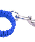 Underwater Camera Lanyard With Retractable Stainless Steel Hook And 360 Degree Rotation, Royal Blue marine-grade rope close-up
