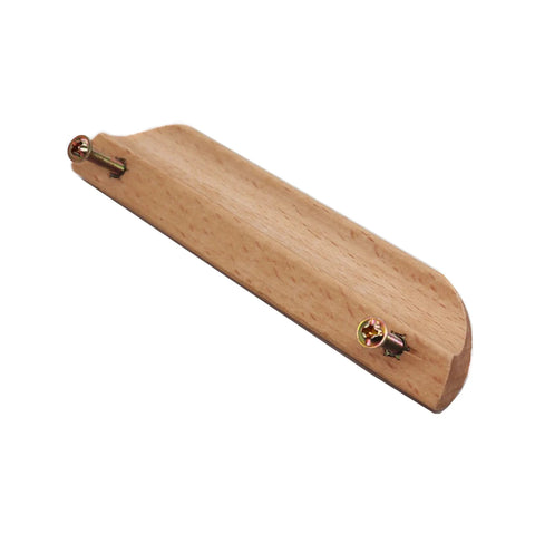 Solid Wood Cabinet Handles 5 Inch, 4 Pack Drawer And Wardrobe Pulls For Furniture And Cabinetry, single handle with screws.