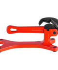 Side view of Portable Aluminum Pipe Vise for Onsite Plumbing Jobs, Ultra Lightweight Clamp Tool Weighing 2.6 Lb with 1/8 To 1-1/2 Inch Capacity