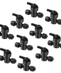 10 Pack Quick Connect Drip Irrigation Shut Off Valves No Fuss On Off Control, Leak Proof For One Quarter Inch Tubing, Precise Water Flow