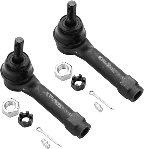 4 Piece Front Tie Rod Kit For Chevrolet Silverado 1500 1999 To 2006 Inner And Outer Steering Rods Gear Steering Replacement Beefed Up Front End Components For Smooth Handling, two tie rod ends with hardware