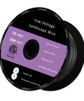 Roll of Low Voltage Landscape Lighting Wire 12 Gauge 2 Conductor 250 Feet Black Direct Burial Waterproof Copper Cable