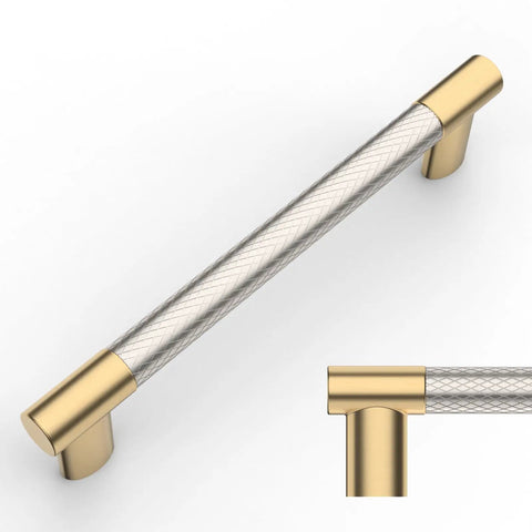 Badass 10 Pack Cabinet Pulls And Drawer Hardware Featuring Brushed Nickel And Gold Finishes with vintage design and easy assembly.