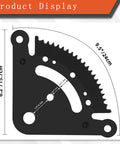 Beefed Up Steering Sector And Pinion Gear With Bushings Replacement For John Deere, measuring 9.5 x 6.2 inches, metal plate