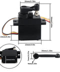 5 Lines RC Car Servo for 1/18 scale steering, dimensions shown, fits 9300-9304 series models, durable high-quality metal gears.