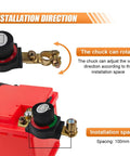 Built Like A Tank Heavy Duty Brass Battery Disconnect Switch Top Post Negative Terminal installation direction and adjustable wiring.
