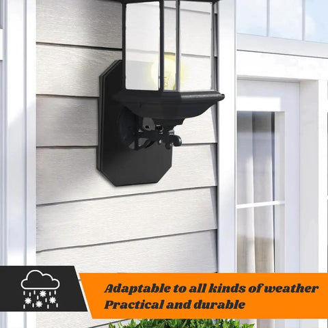 Hassle Free Install Vinyl Siding Light Mount Block With Built In Electrical Box Outdoor Side Mount Kit For One Half Inch Lap Double And Four Inch Siding Black mounted on vinyl siding