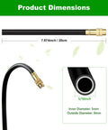 Image showing Brass Misting Nozzles For Five Sixteenth Inch Drip Irrigation Tubing 360 Degree Adjustable Rotating Sprayers dimensions.