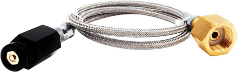 High Pressure Stainless Steel CO2 Adapter Hose 36 Inch For Large CO2 Tanks To TR21 4 Soda Machines CGA320 Direct Connection