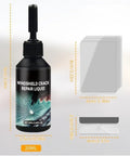 DIY Windshield Crack Repair Kit With Quick Fix Glass Repair Liquid For Chips And Cracks Premium Windshield Repair Tools, 20ml bottle and curing film
